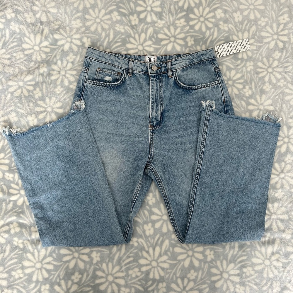 Boyish Blue Boyfriend Jeans Distressed Casual